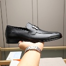 shoes Hermes men's loafers Black Size 38 44 001 Yupoo
