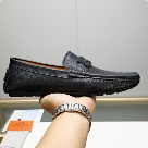 shoes Hermes men's loafers Black Size 38 44 003 Yupoo