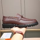 shoes Hermes men's loafers Brown Size 38 44 Yupoo