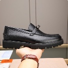 shoes Hermes loafer Black Size 38 44 001 Yupoo