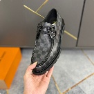 shoes Louis Vuitton casual loafer Black 001 Yupoo