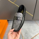 shoes Louis Vuitton driving loafer Black 001 Yupoo