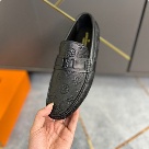 shoes Louis Vuitton driving loafer Black 002 Yupoo