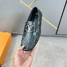 shoes Louis Vuitton driving loafer Black 004 Yupoo