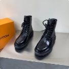 shoes Louis Vuitton high top casual boots Black Yupoo
