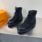 shoes Louis Vuitton high top casual boots Black 002 Yupoo