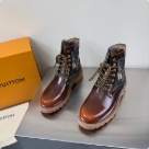 shoes Louis Vuitton high top casual boots Brown Yupoo