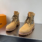 shoes Louis Vuitton high top casual boots Tan Yupoo