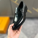 shoes Louis Vuitton leather loafer Black Yupoo