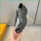 shoes Louis Vuitton Brogue Lace up Black Yupoo