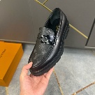 shoes Louis Vuitton loafer Black 012 Yupoo