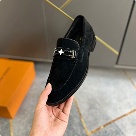 shoes Louis Vuitton loafer Black 017 Yupoo