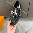shoes Louis Vuitton loafer Black 021 Yupoo