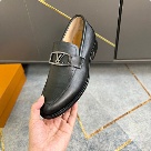 shoes Louis Vuitton loafer Black 022 Yupoo