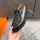 shoes Louis Vuitton loafer Black 023 Yupoo