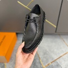 shoes Louis Vuitton loafer Black 027 Yupoo