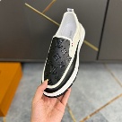 shoes Louis Vuitton loafer Black 029 Yupoo