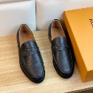 shoes Louis Vuitton loafer Black 034 Yupoo