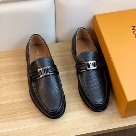shoes Louis Vuitton loafer Black 035 Yupoo