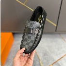 shoes Louis Vuitton loafer Black 038 Yupoo
