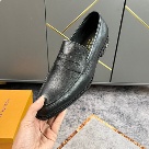 shoes Louis Vuitton loafer Black 043 Yupoo