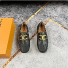 shoes Louis Vuitton loafer Black 049 Yupoo