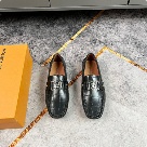 shoes Louis Vuitton loafer Black 050 Yupoo
