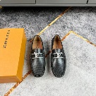 shoes Louis Vuitton loafer Black 051 Yupoo