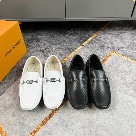 shoes Louis Vuitton loafer Black 053 Yupoo