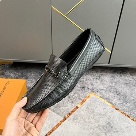 shoes Louis Vuitton loafer Black 057 Yupoo