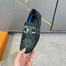 shoes Louis Vuitton loafer Black 061 Yupoo