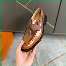shoes Louis Vuitton loafer Brown 004 Yupoo