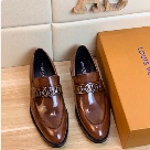 shoes Louis Vuitton loafer Brown 007 Yupoo
