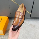 shoes Louis Vuitton loafer Brown 010 Yupoo