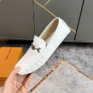 shoes Louis Vuitton loafer White 001 Yupoo