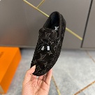 shoes Louis Vuitton men's driving loafers Black Yupoo