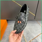 shoes Louis Vuitton men's driving shoes Black Yupoo