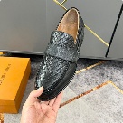 shoes Louis Vuitton woven loafer Black 001 Yupoo