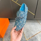 shoes Louis Vuitton Driver Moccasin Blue Yupoo