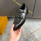 shoes double monk strap Black Yupoo