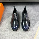 shoes lace up oxford Black Yupoo