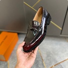 shoes loafer Burgundy Yupoo