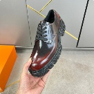 shoes Louis Vuitton brogue derby shoes Burgundy Yupoo