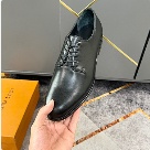 shoes Louis Vuitton business casual derby Black 001 Yupoo