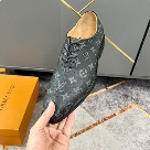 shoes Louis Vuitton business casual leather shoes Black Yupoo
