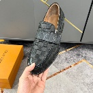 shoes Louis Vuitton business casual loafer Black 002 Yupoo