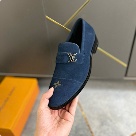 shoes Louis Vuitton business casual loafer Blue Yupoo