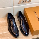shoes Louis Vuitton business dress shoes Black Yupoo