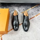 shoes Louis Vuitton business dress shoes Black 003 Yupoo