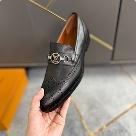 shoes Louis Vuitton business formal loafer Black 001 Yupoo